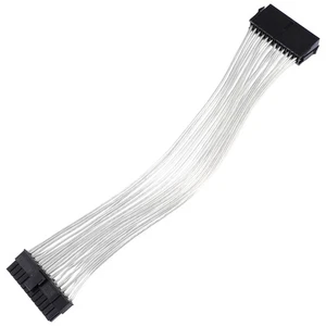 Motherboard Power Cable Sleeved Cables Extension Host Cord ATX 24 Pin - Afbeelding 1 van 12