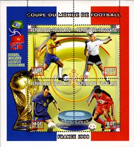 Togo 1997 Perf. Soccer worldcup France 98 full N° 2680 - 2711 BL 422 - Picture 1 of 9