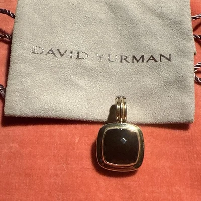 David Yurman Albion Pendant Smoky Quartz Signed DY750 925 20mmx 30mm, good Con. - Image 1 of 4