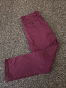 Pantalón chino Spoke para hombre W37 L32 Build C púrpura - Imagen 1 de 11