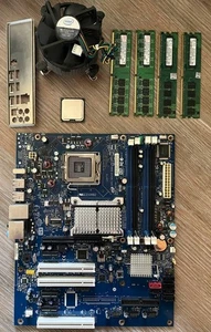 Scheda madre Intel DP35DP LGA775 + C2D 2,66 GHz + 4 GB RAM + I/O Shield. TESTATO. - Foto 1 di 14