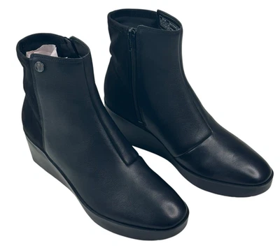 Botines de cuña de cuero negro VIONIC Skylar para mujer talla 9 nuevos $160 Foto 1 de 4