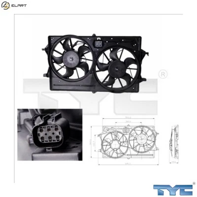FAN ENGINE COOLING 810-0016 FOR FORD FOCUS/II/Turnier/Station/Wagon/C-MAX 1.8L - Image 1 of 4