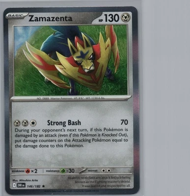Zamazenta - | 146/182 Rare | SV10: Destined Rivals | NM - Image 1 of 2