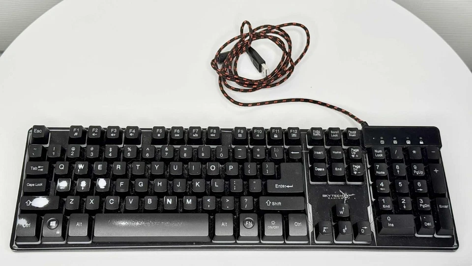 Skytech Gaming QWERTY Gaming Keyboard Customizable Chroma RGB Lighting... - Image 1 of 1