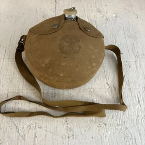 Vintage BSA Boy Scouts of America Metall Kantine mit Abdeckkappe und Riemen - Bild 1 von 10
