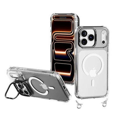 2IN1 Crossbody Magnetic Case Stand Cover For iPhone 17 Pro Max 16 15 14 13 12 11 - Image 1 of 4