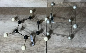 Mid Century Modern Molecular Model European Set Of 2 - Picture 1 of 10