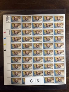 C116 US Air Mail Mint Sheet, 44 cent Father Junipero Serra, Mint NH - Picture 1 of 3
