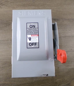 Nuevo interruptor de seguridad Siemens HNF361, 30A, 3P, 600V, 3W sin fusible HD tipo 1 S5 - Imagen 1 de 8