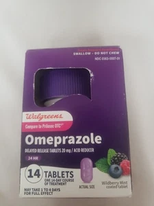 Omeprazole Acid Reducer and Heartburn Medicine - 14 Tablets Special Sale - Picture 1 of 4