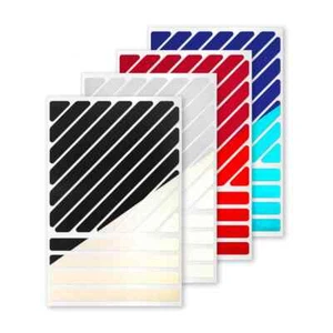 reflexsticker Streifen-Mix in 6 Farben | reflektierende Aufkleber fürs Fahrrad - Bild 1 von 11