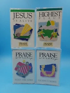 4 Hosanna Music Praise Worship Cassettes Jesus is Alive, Highest Place + 2 more - Picture 1 of 4