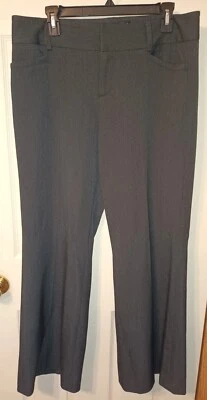 Pantalones de vestir grises Fabrizio Gianni pantalones para mujer talla 12 diseñador de carrera raros Foto 1 de 4