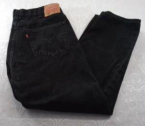 Levi's Jeans Herren Größe 40x30 Schwarz 505 Straight Leg High Rise Denim - Bild 1 von 21