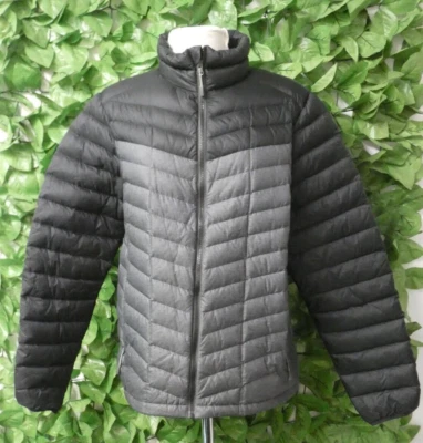 LANDS END Padded Jacket in Grey Size M Medium USED - Image 1 of 4