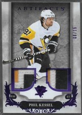 2018-19 Upper Deck Artifacts Phil Kessel Purple 06/15 Dual Patch #32 Penguins