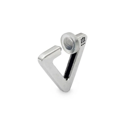 Pendientes clip oreja triángulo hombre, plata esterlina, envío gratis, hecho en japón, ER02 Foto 1 de 4