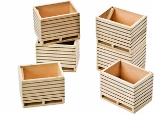 Kids Globe 1:32 Potatoe boxes 6 pieces KG610611 - Picture 1 of 2