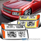 Fits 2004-2012 Chevy Colorado Gmc Canyon Headlights Switchback Led Strips Lamps