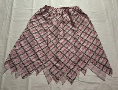 Rubies Skirt Girls L Short Plaid Preppy Academia Western Fairycore Barbirecore - Image 1 of 4