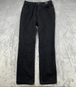 Versace Couture A Norma Della Legge Jeans Mens 36 Black Button Fly Denim - Picture 1 of 16