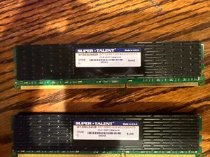 Kit x2 Super Talent W1333UX4G9 4GB (2GBx2) DDR3-1333 PC3-10600 CL9 RAM -Tested - Picture 1 of 2