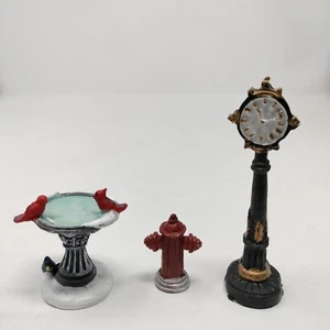 Holiday Time Weihnachtsdorf Hydranten Vogeltränke und Uhrstange Ersatz - Bild 1 von 8