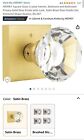 New In Box! Crystal Door Knob with Gold hardware, Interior Privacy (retail $40)