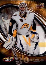 2008-09 Upper Deck Power Play Buffalo Sabres Hockey Card #36 Ryan Miller