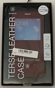 Baseus Samsung Galaxy S6 Case Terse Leather Case Phone NEW - Picture 1 of 3