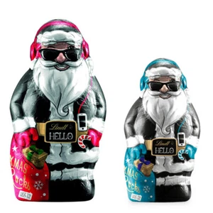 Lindt Hello Xmas Santa Hohlfigur Di Alpenvollmilch Cioccolato 140g - Foto 1 di 1