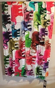 Bufanda/sarong elefante estampado multicolor tejido modal 100 % nuevo con etiquetas - Imagen 1 de 5