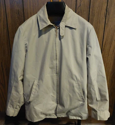 Jaqueta vintage NFL JP Stevens & Co linebacker tecido forrado marrom médio anos 60/70 - Imagem 1 de 4