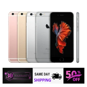 Apple iPhone 6s 16GB 32GB 128GB iOS 4G CDMA Unlocked Verizon Gold Gray GSM - Picture 1 of 8