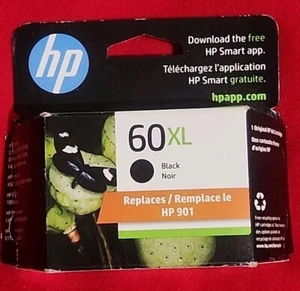 HP 60XL Tintenpatrone Schwarz Original Abgelaufen Okt 2024 - Bild 1 von 2