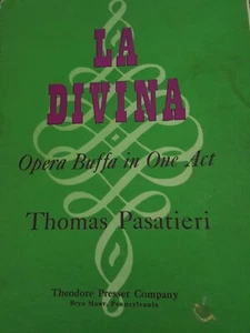 La Divina Opera Buffa in 1 Act-Thomas Pasatieri, Vocal-Piano Theo Presser 1968 - Picture 1 of 10