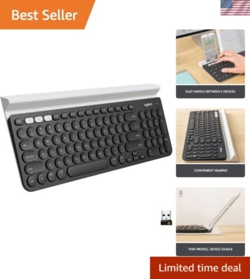 Seamless Switching Wireless Keyboard for PC, Tablet & Smartphone - K780 Speckles - Image 1 of 4