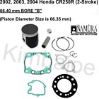 2002 2003 2004 Honda CR 250 R 66.40 mm BORE "B" Namura Piston Kit Rebuild