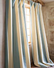 100% Silk taffeta stripe lined drape Hampton (Pair) 