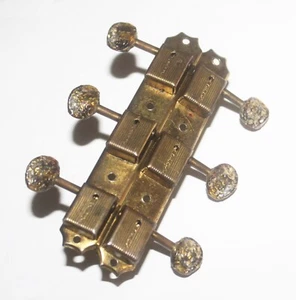 Vintage 1950's Kluson Deluxe Single Line Gold Strip Tuners Sparkle Buttons 1959 - Picture 1 of 8