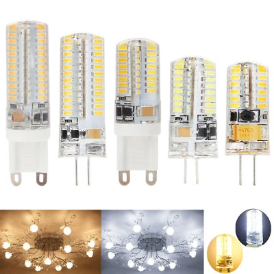 G4 G9 LED Corn Light Bulb Silicone Crystal 3W 4W 5W 6W 9W 3014 SMD Lamp 12V 220V - Image 1 of 4