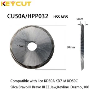 Repuesto de fresadora Keyline Dezmo 106 SILCA Bravo II/III CU50A 80x5x16 - Imagen 1 de 4