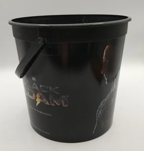 DC Black Adam Theatres Movie Plastic Popcorn Bucket Cinemas - Picture 1 of 5