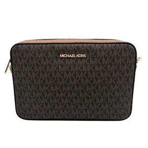 Michael Kors Brown Jet Set East West Large Crossbody Bag - Picture 1 of 11
