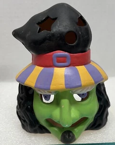 HALLOWEEN GREEN GOBLIN PIRATE FIGURINE HOLLOW 6” HIGH - Picture 1 of 6