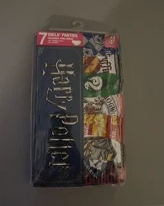 HARRY POTTER GIRLS MULTI COLORED 7 PAIR COTTON UNDERWEAR SIZE 4 NEW - Picture 1 of 11