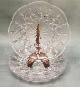 Juego de 4 platos de ensalada/postre de cristal Gorham King Edward - Imagen 1 de 3
