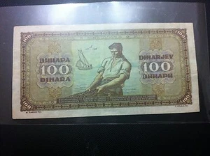 YUGOSLAVIA -Jugoslawien - BANKNOTE- 100 DINARA 1946 !!! - Picture 1 of 2
