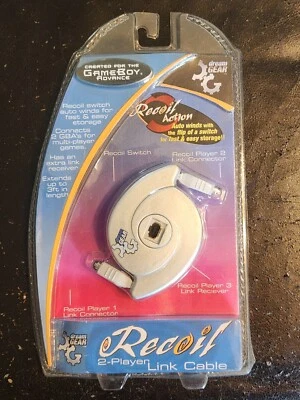 Cable de enlace DreamGear Retroceso para 2 jugadores para Game Boy Advance PLATEADO - Nuevo/Sellado Foto 1 de 4